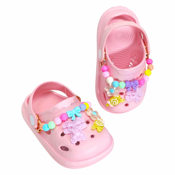 Sandalias Infantiles Rosa con Cuentitas Mod. 102 2650 - Image 3